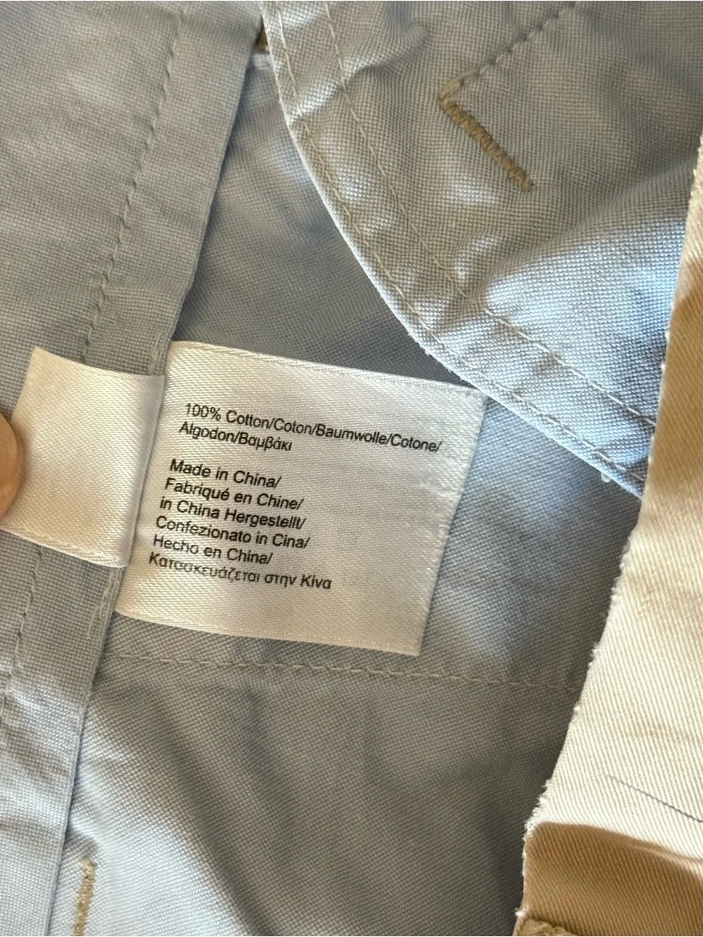 Lot of 2 Boys Khaki Chino Shorts Brooks Brothers & johnnie-O Size 14 Bundle
